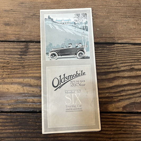 Vintage c1917 Oldsmobile Six Model 37 Dealership Showroom Sales Brochure