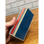 Vintage Adams Brass Metal Day & Month Perpetual Desktop Rolling Calendar w/ Box