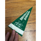 Vintage 1950s Brooklyn Dodgers Mini Baseball Felt Pennant 9"
