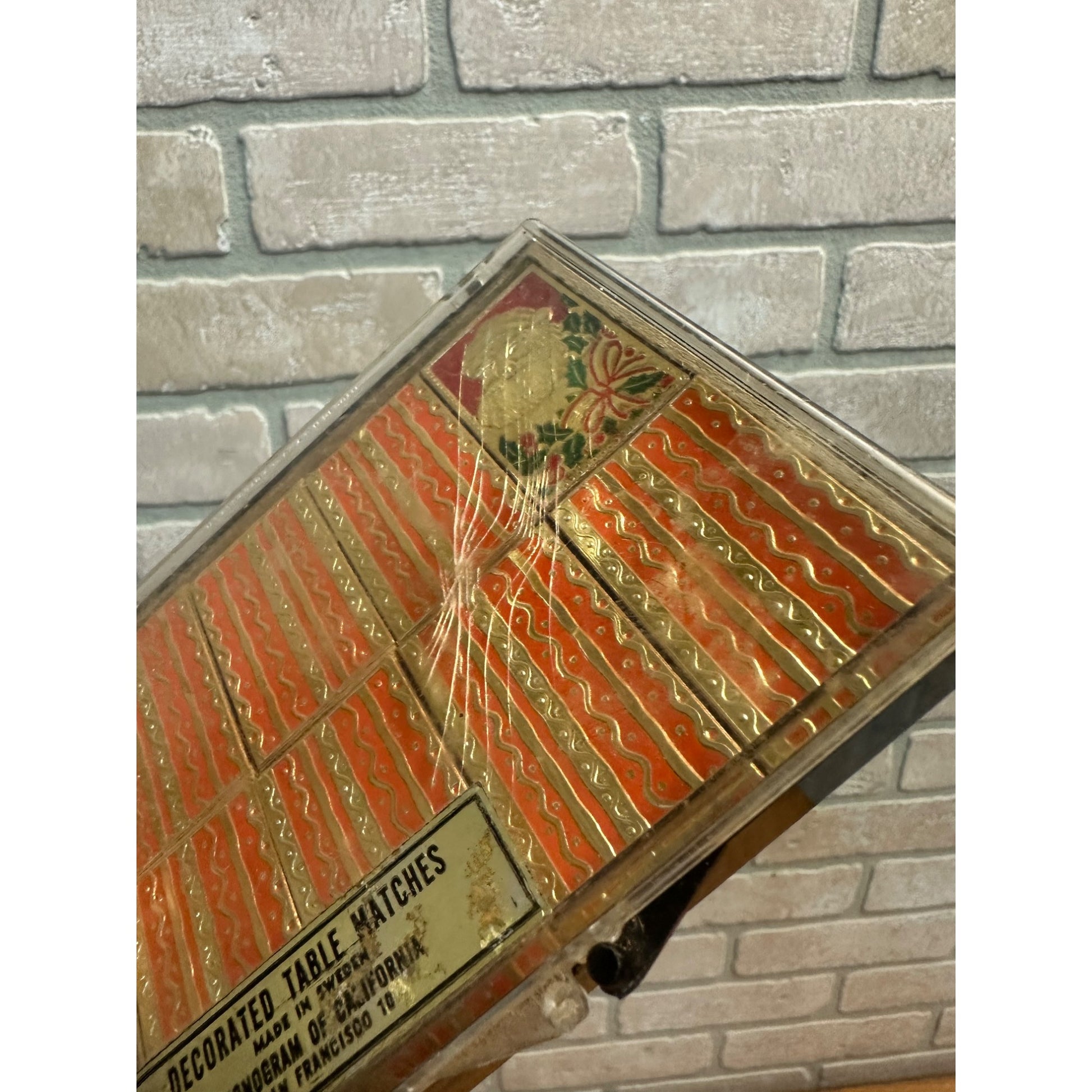 Vintage 1960s Santa Christmas Table Matches Monogram of California 8 Boxes MCM