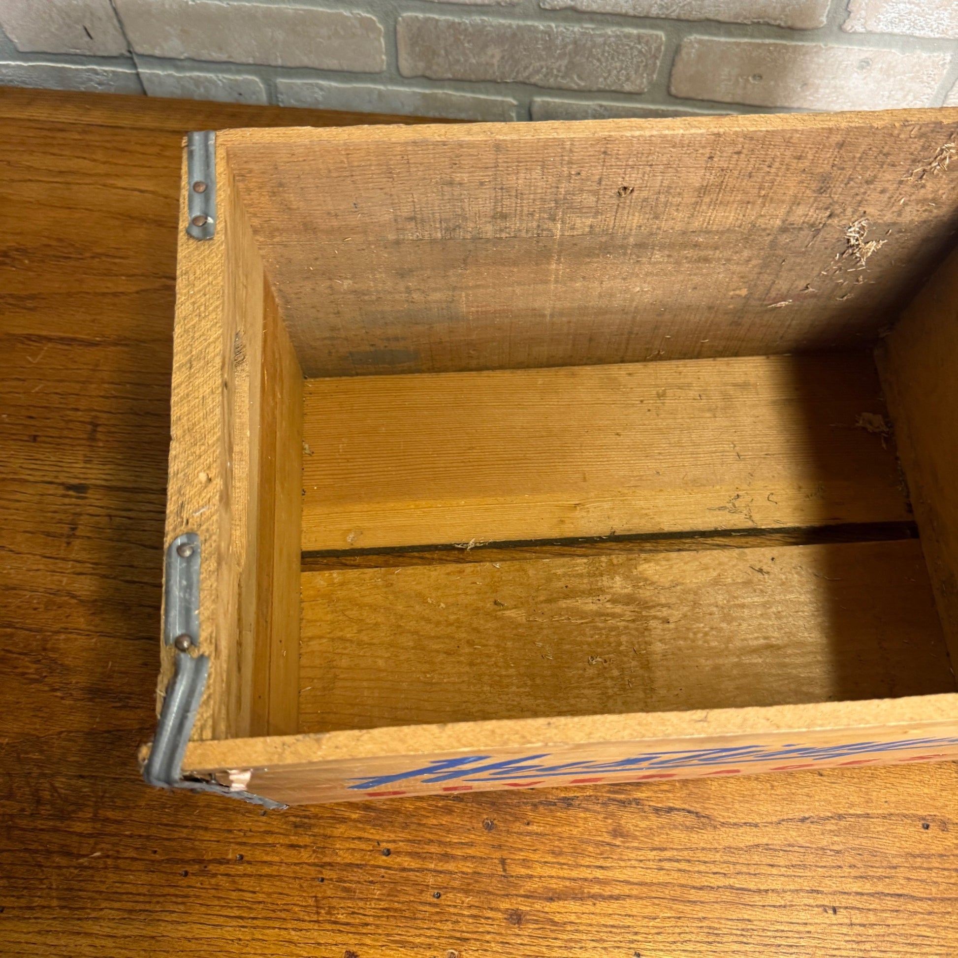 Vintage E.L Hustings Soda Pop Bottle Wood Crate Box Carrier Beverage Wisconsin
