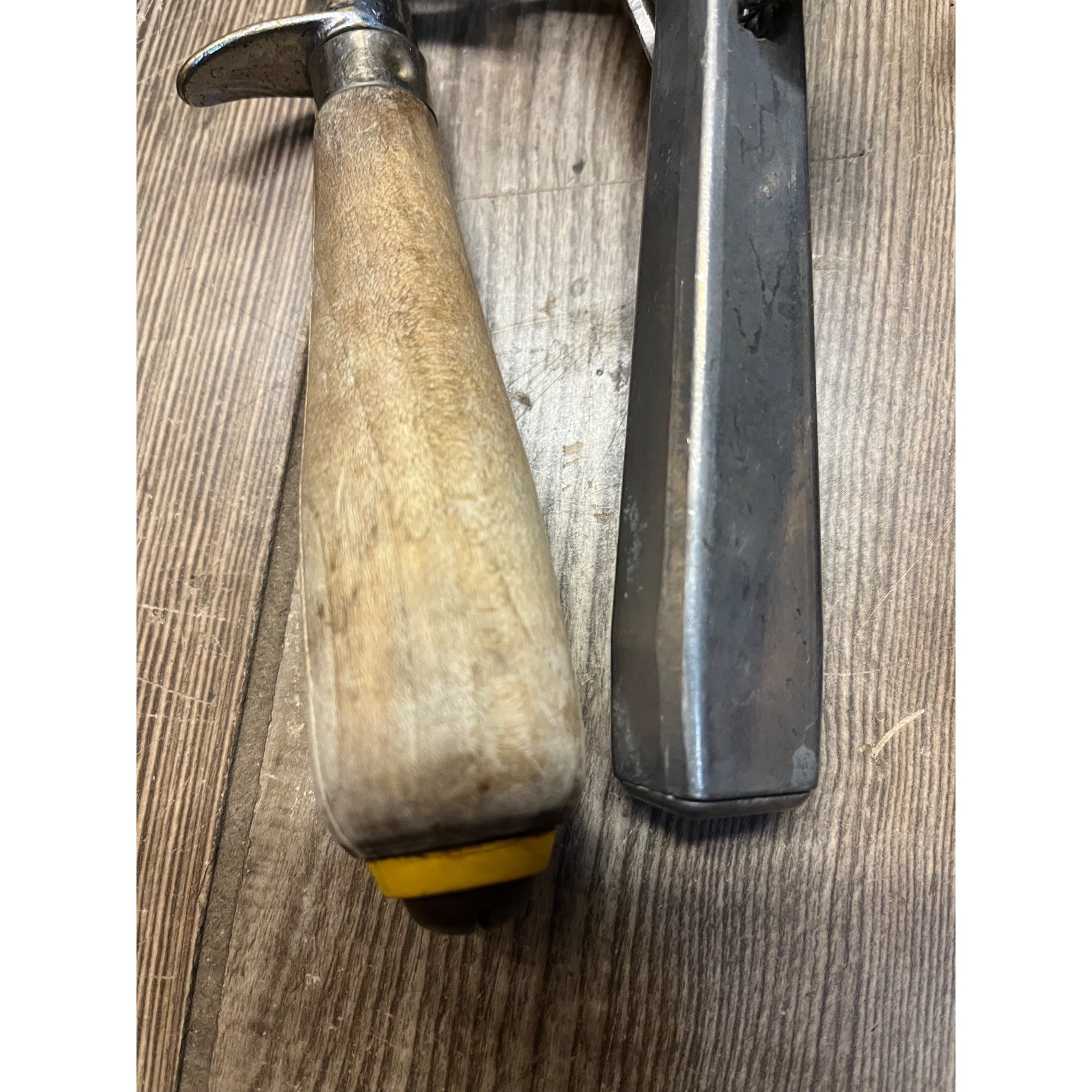 Antique Vintage Lot (3) Ice Cream Scoops Scoopers Kitchen Decor Wood Handle Release Push