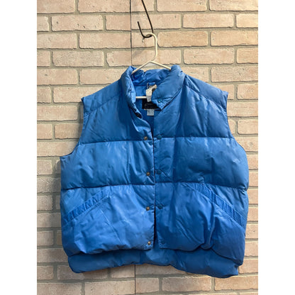 DEADSTOCK Vintage 80s JC Penney Light Blue Puffer Vest Size Xl NOS NWT