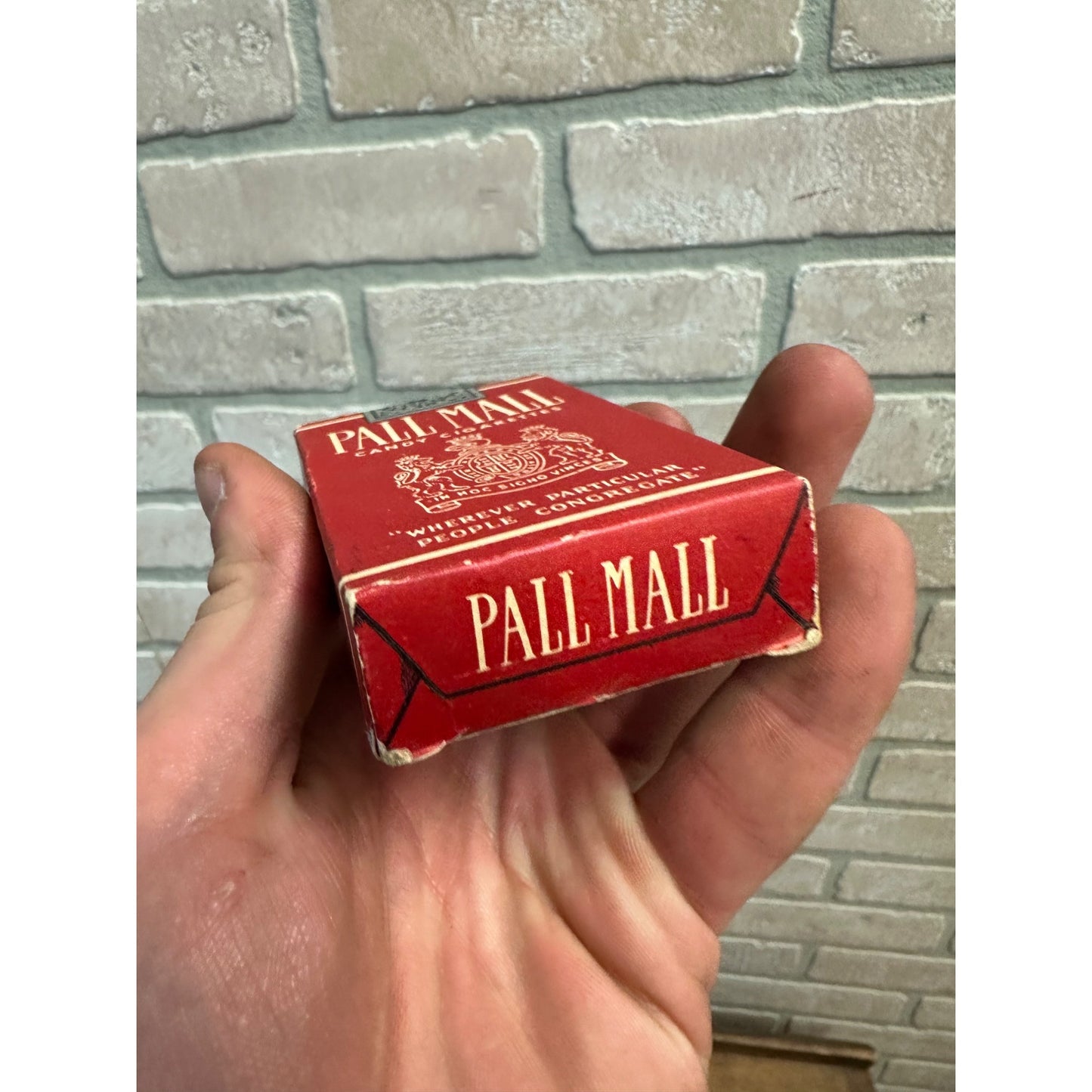 VINTAGE 1950S PALL MALL CANDY CIGARETTES BOX EMPTY MILWAUKEE ADVERTISING