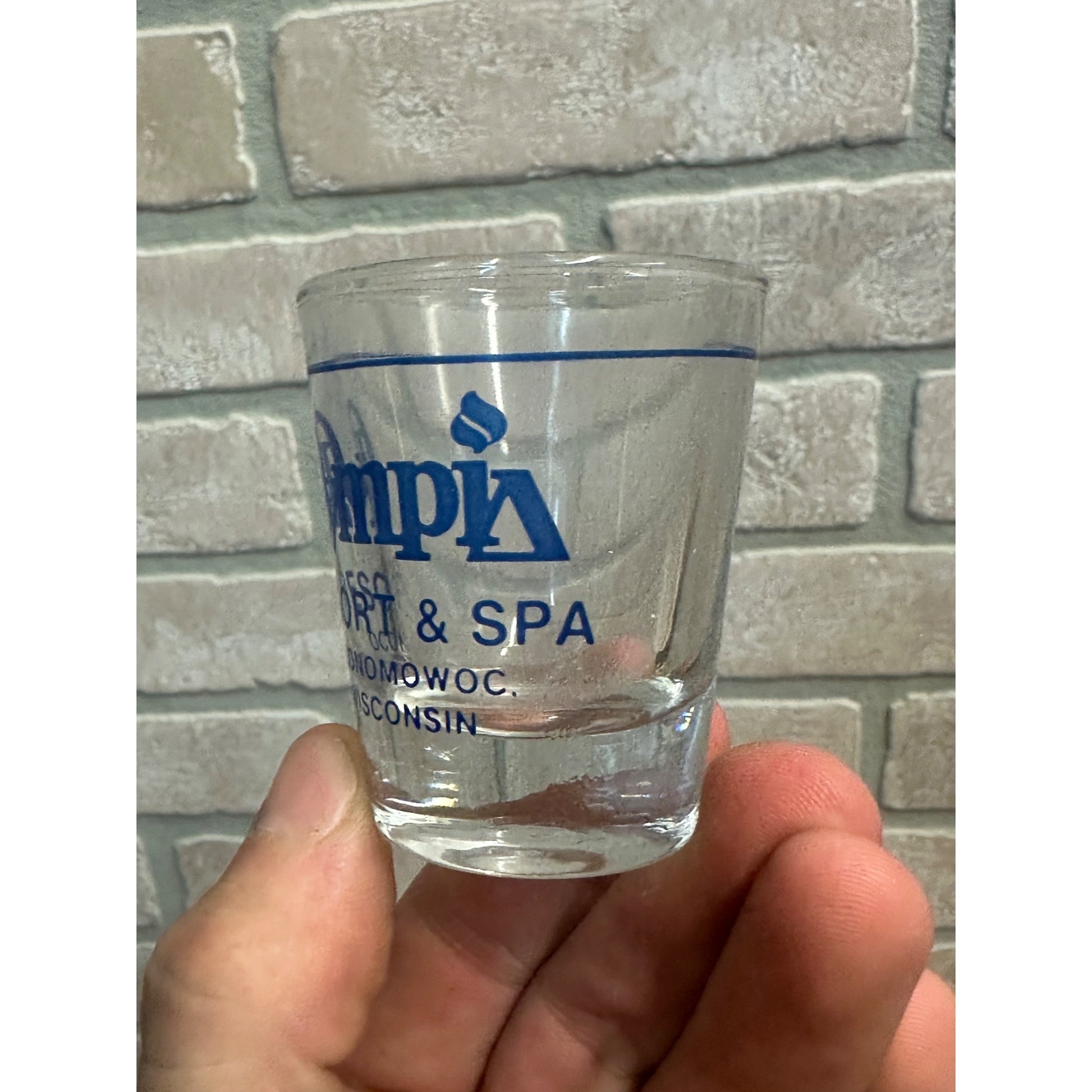 Vintage Olympia Ski Resort & Spa Oconomowoc Wisconsin WI Shot Glass