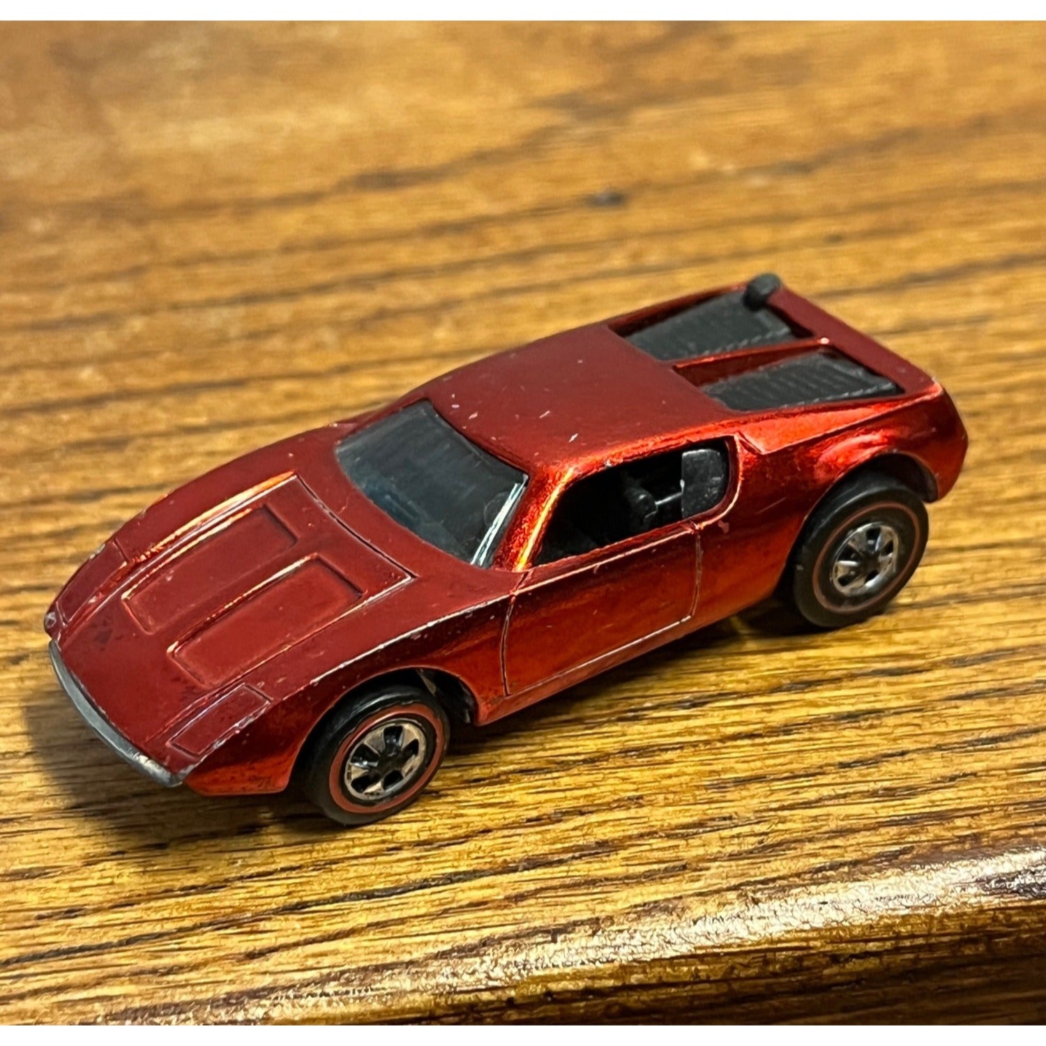 Vintage 1970 Hot Wheels Redline AMX 2 Red / Rose -- CLEAN