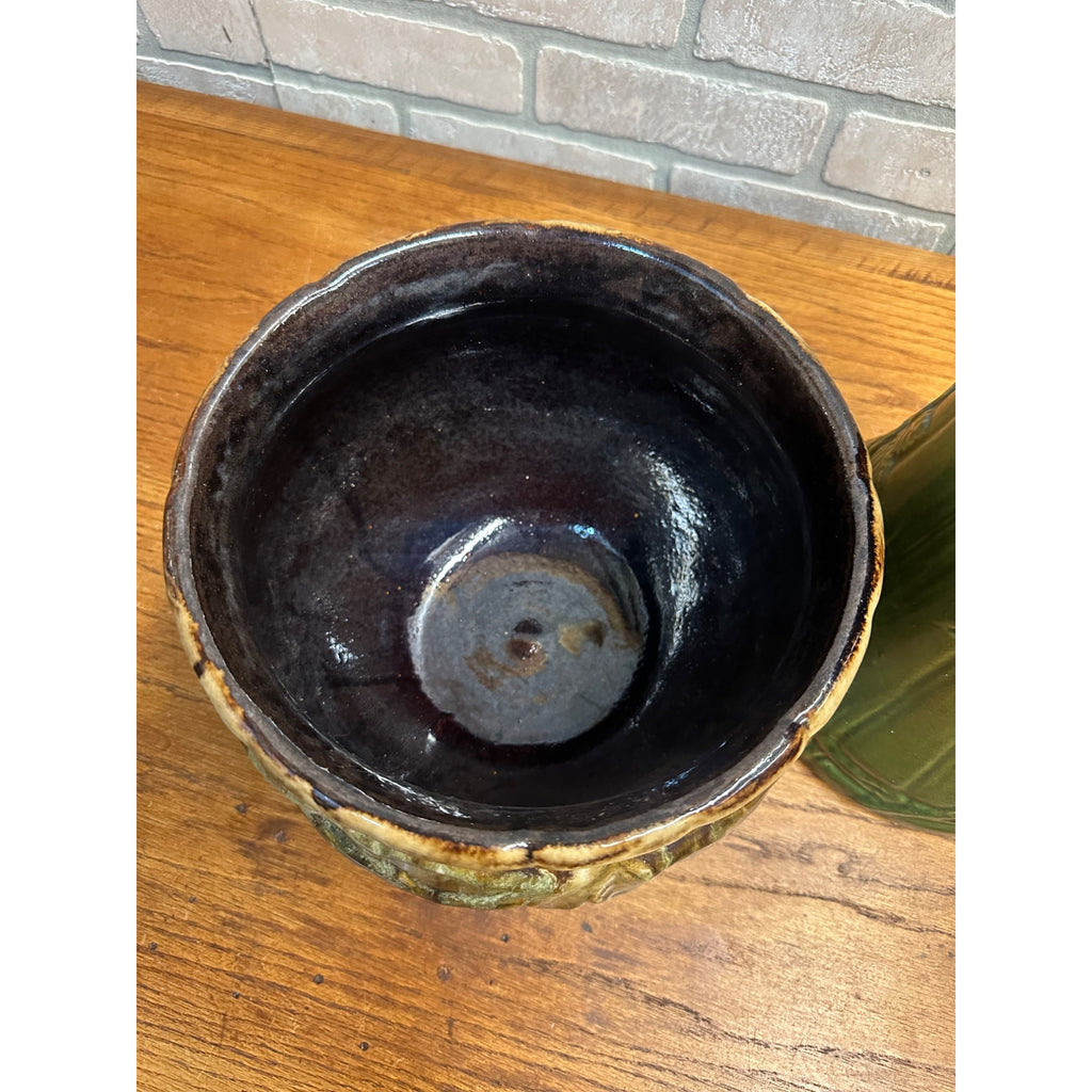 Vintage RRP Co. Robinson Ransbottom Roseville Dogwood Flowers Jardiniere Pot & Stand