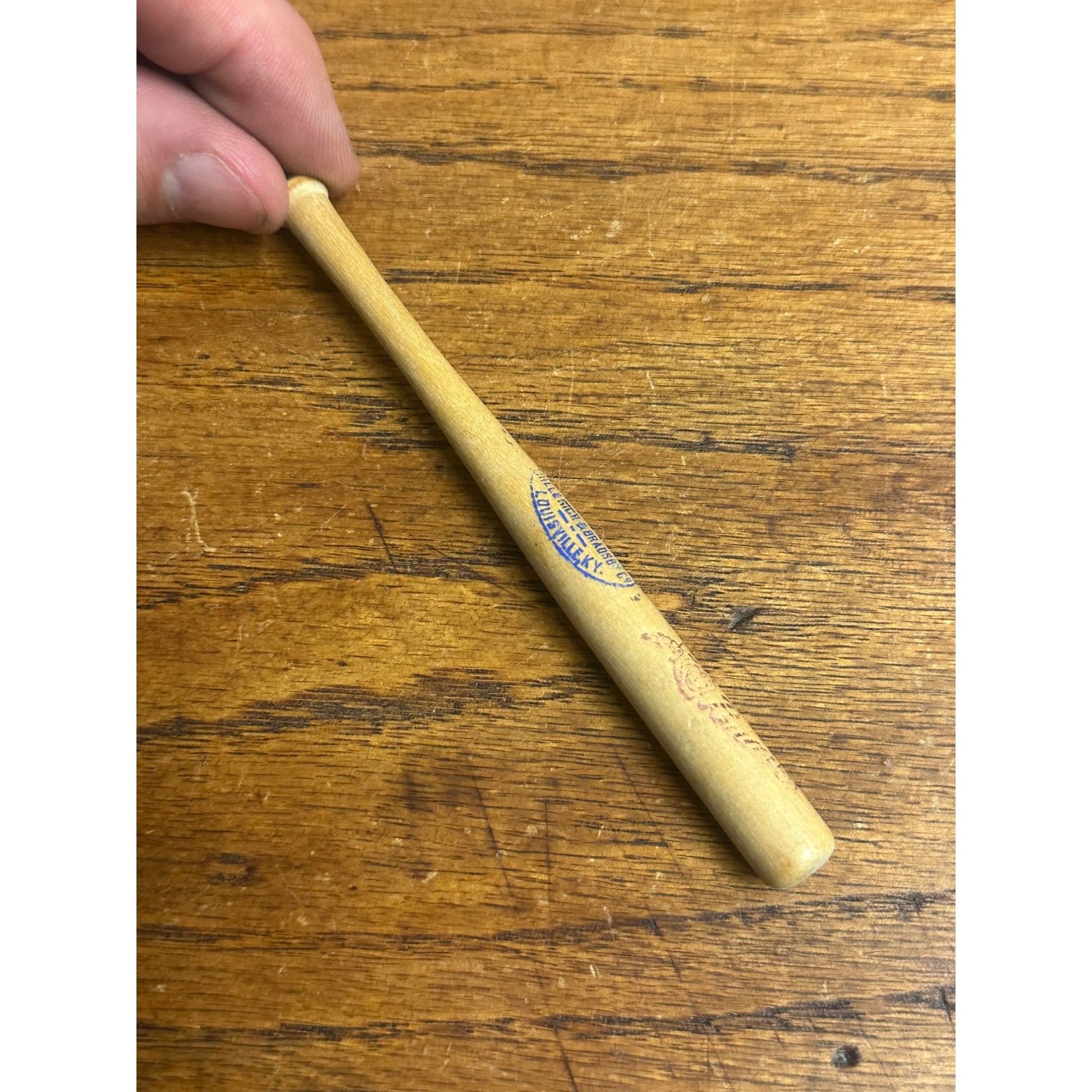 Vintage 1950s Milwaukee Braves Mini Louisville Slugger Bat 4.5" Miniature