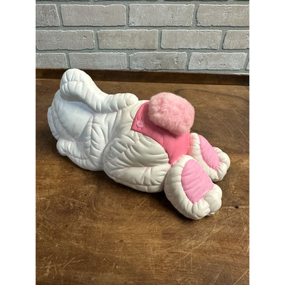 1986 CERAMIC EASTER RABBIT BUNNY SLEEPING BANK DANA'S MOLDS PINK