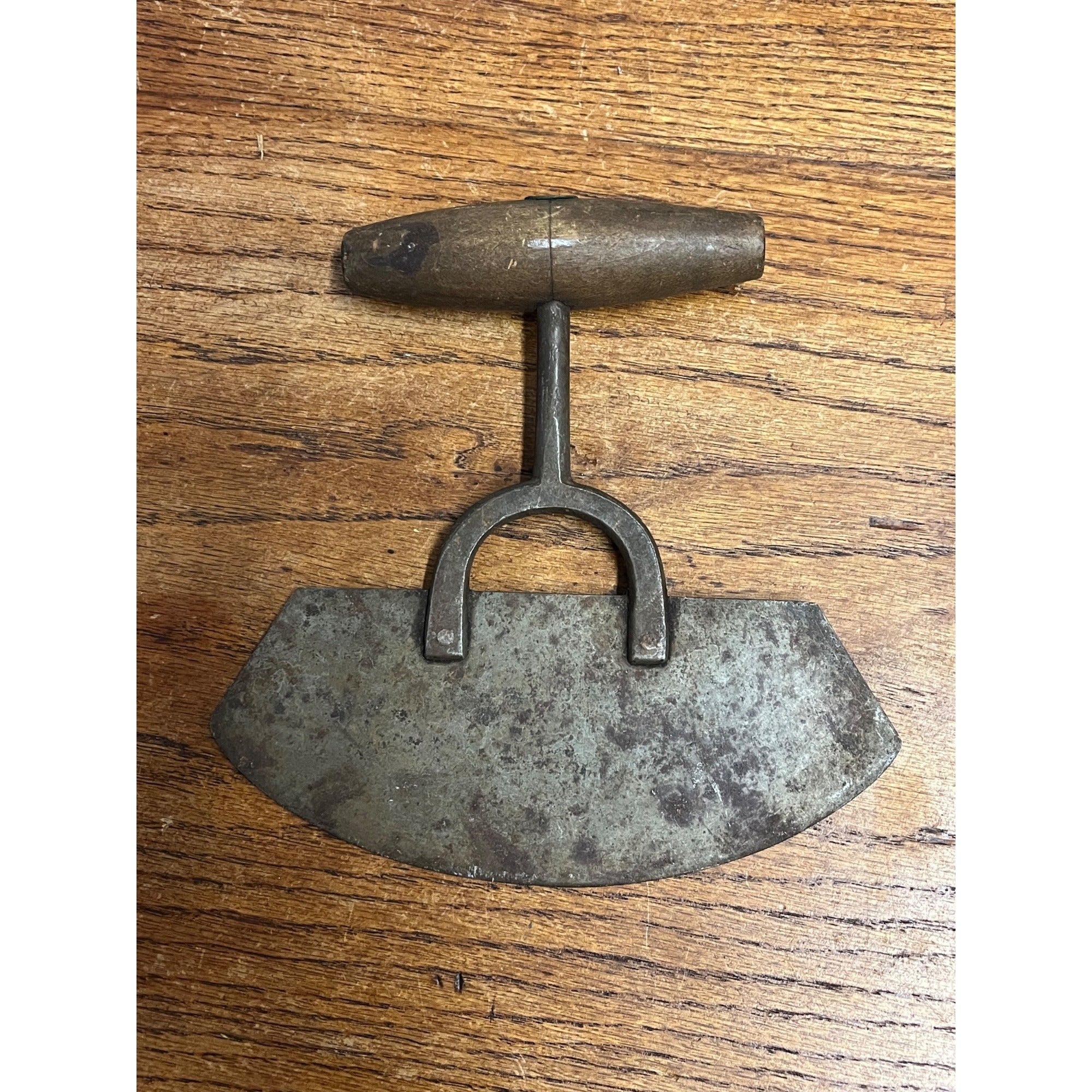 Antique Primitive Cast Steel Food Chopper Dough Cutter Kitchen Decor
