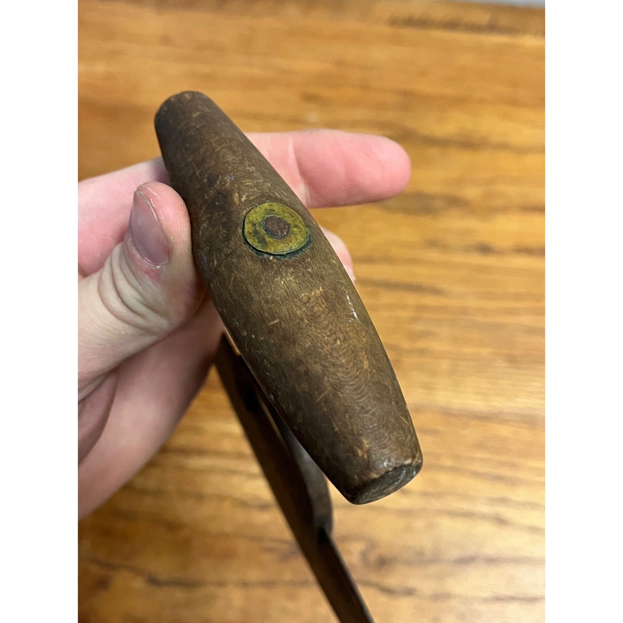 Antique Primitive Cast Steel Food Chopper Dough Cutter Kitchen Decor