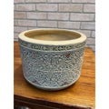 Vintage 1920s Weller Pottery Zona Ornate Antique Large Planter Jardiniere