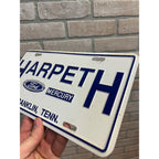 Vintage Ford Mercury Car Truck Dealer Metal Booster License Plate Franklin TN