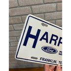 Vintage Ford Mercury Car Truck Dealer Metal Booster License Plate Franklin TN