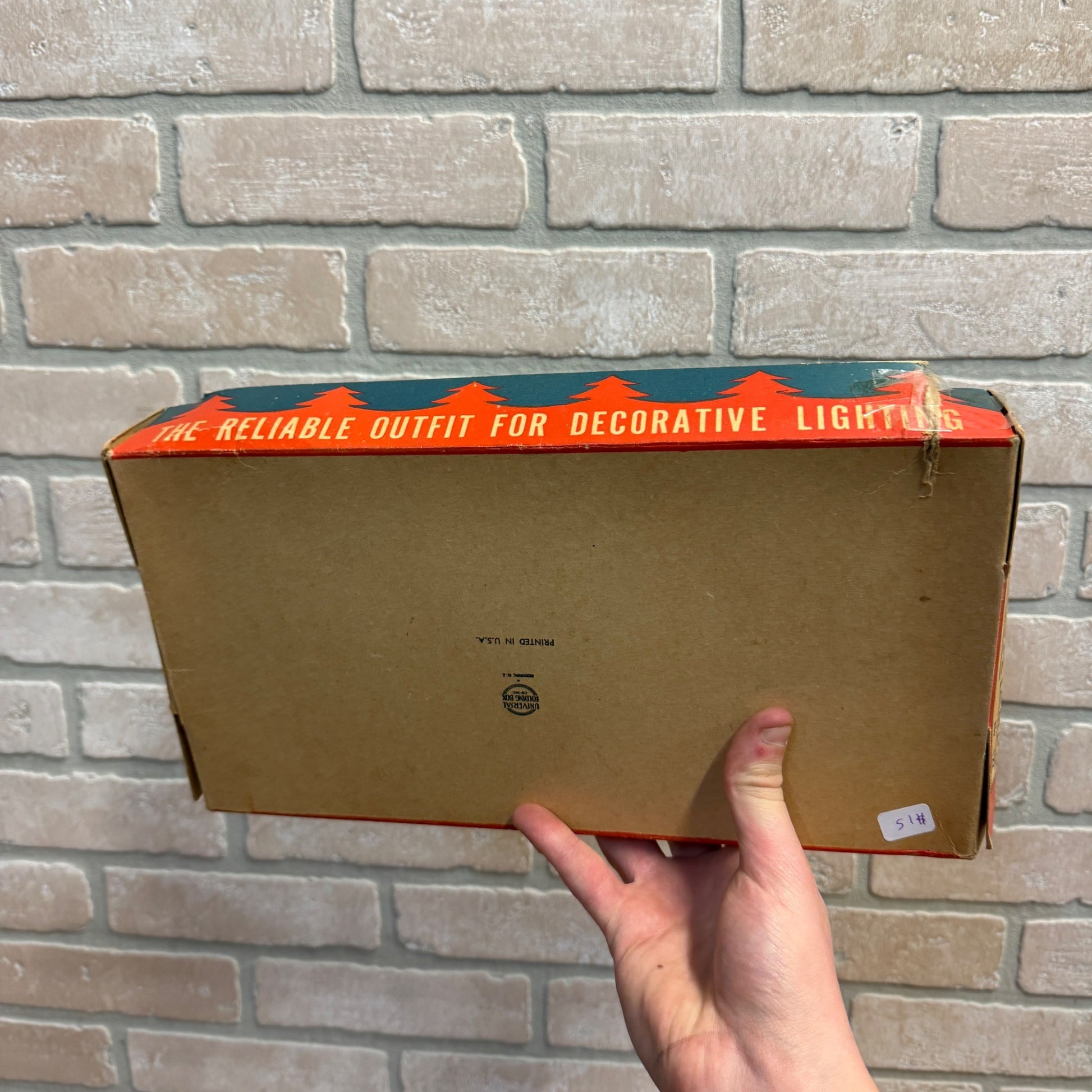 Vintage Christmas String Lights Xmas Box Decor Mazda Reliance