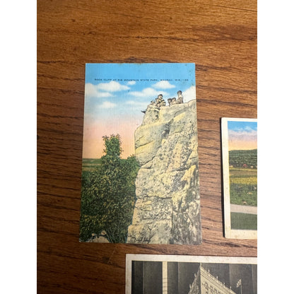 Vintage Wausa Wisconsin Wis Postcards Hotel Rib Mountain State Park WI