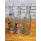 Lot of 3 ACL Ozaukee Springs Port Washington Wis Wisconsin Soda Bottles