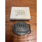 Vintage Vigortone Pig Belt Buckle Farm Feed Original Box