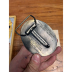 Vintage Vigortone Pig Belt Buckle Farm Feed Original Box