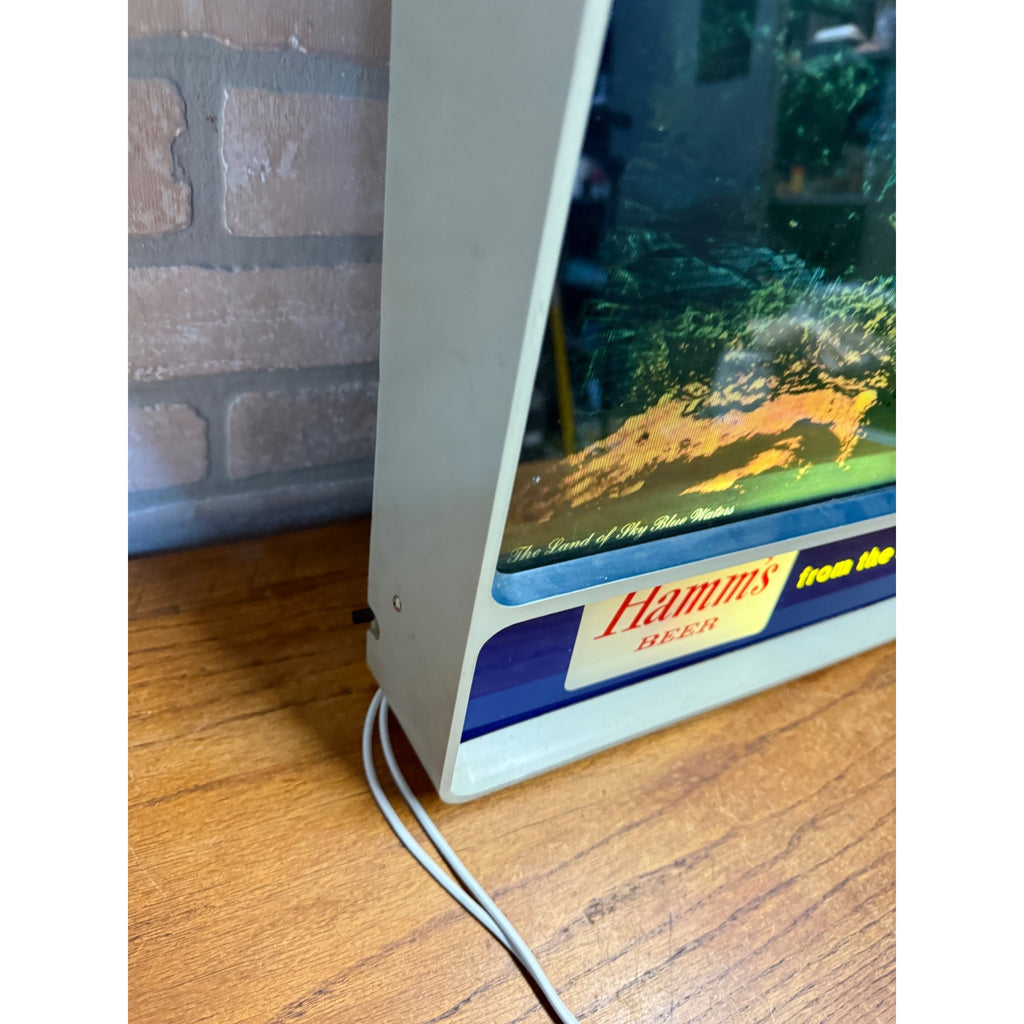 Vintage 1950s Motion Sign Hamm's Beer TV Rippler Lighted Motion Sign