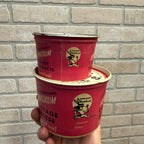 (2) Kewaskum Indian Heinemann Cottage Cheese Wax Containers Wisconsin