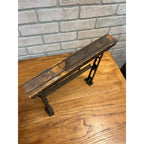 Antique 1900s General Store Mercantile Butcher Paper Roll Holder Cutter Stand