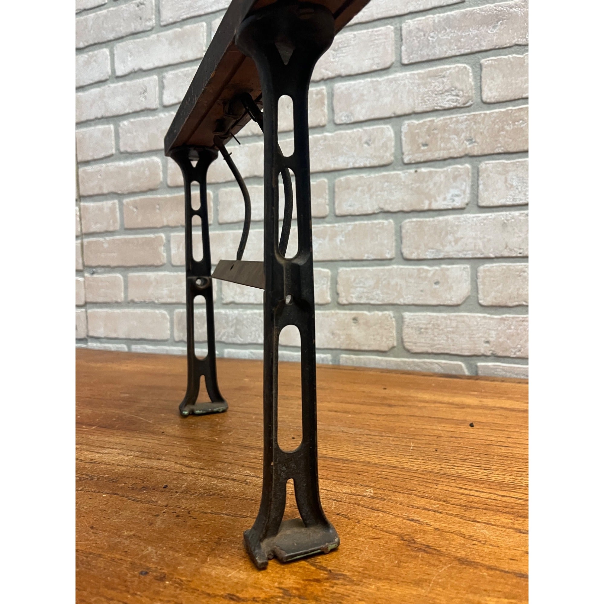 Antique 1900s General Store Mercantile Butcher Paper Roll Holder Cutter Stand