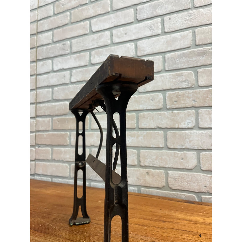 Antique 1900s General Store Mercantile Butcher Paper Roll Holder Cutter Stand