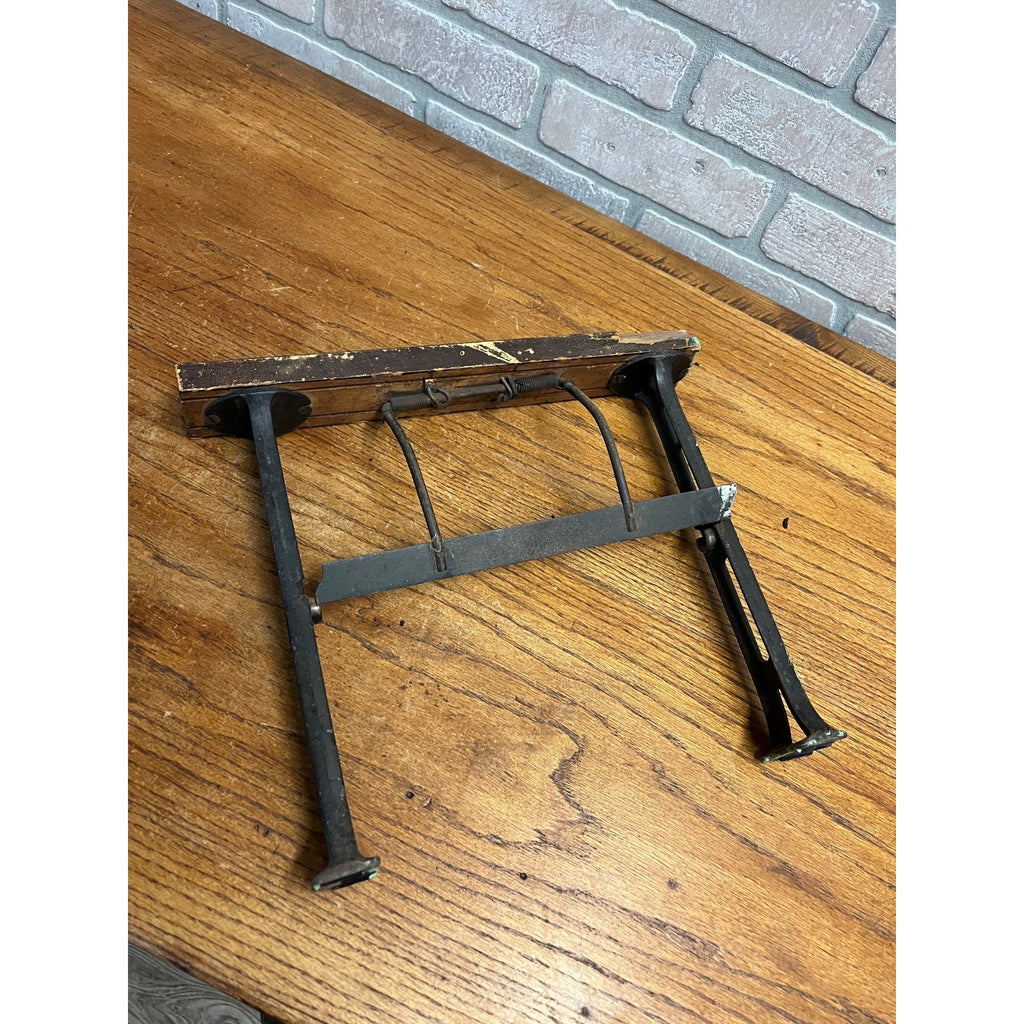 Antique 1900s General Store Mercantile Butcher Paper Roll Holder Cutter Stand