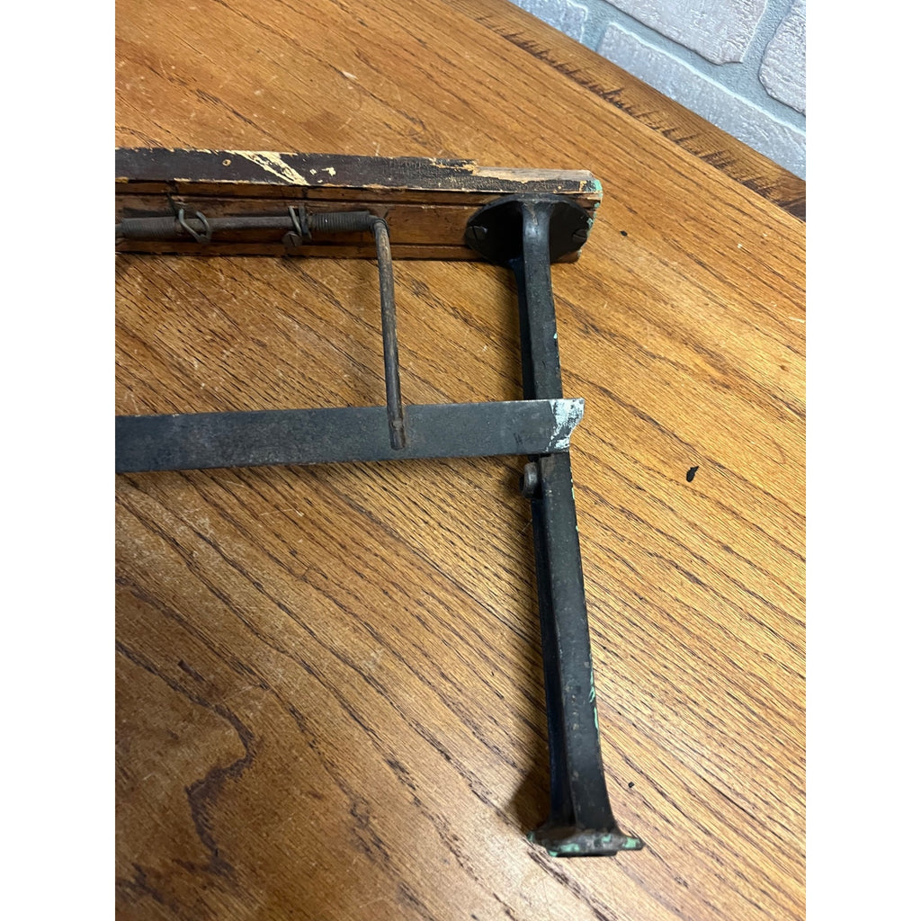 Antique 1900s General Store Mercantile Butcher Paper Roll Holder Cutter Stand