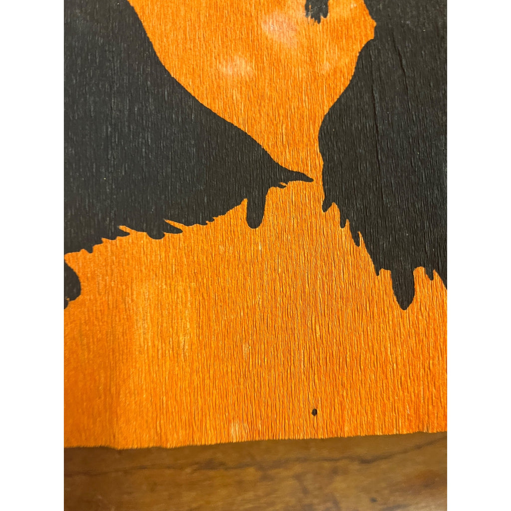 SCARCE Vintage Halloween c1913 Dennison "Witch Frolic" Crepe Paper JOL Bat Wings