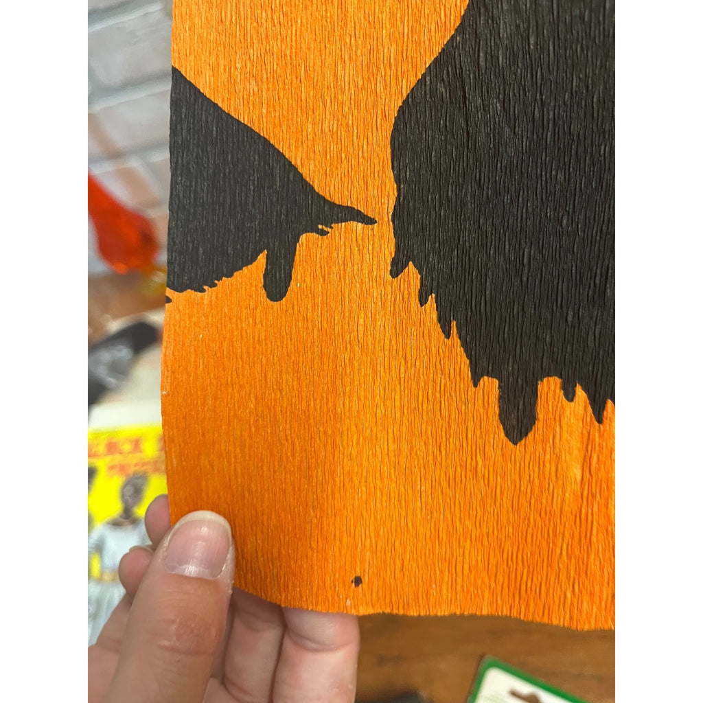 SCARCE Vintage Halloween c1913 Dennison "Witch Frolic" Crepe Paper JOL Bat Wings
