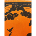 SCARCE Vintage Halloween c1913 Dennison "Witch Frolic" Crepe Paper JOL Bat Wings