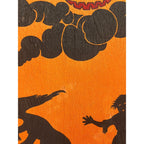 SCARCE Vintage Halloween c1913 Dennison "Witch Frolic" Crepe Paper JOL Bat Wings