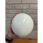 Antique Victorian Easter Milk Glass Egg Hand Painted Anchor Floral 6"