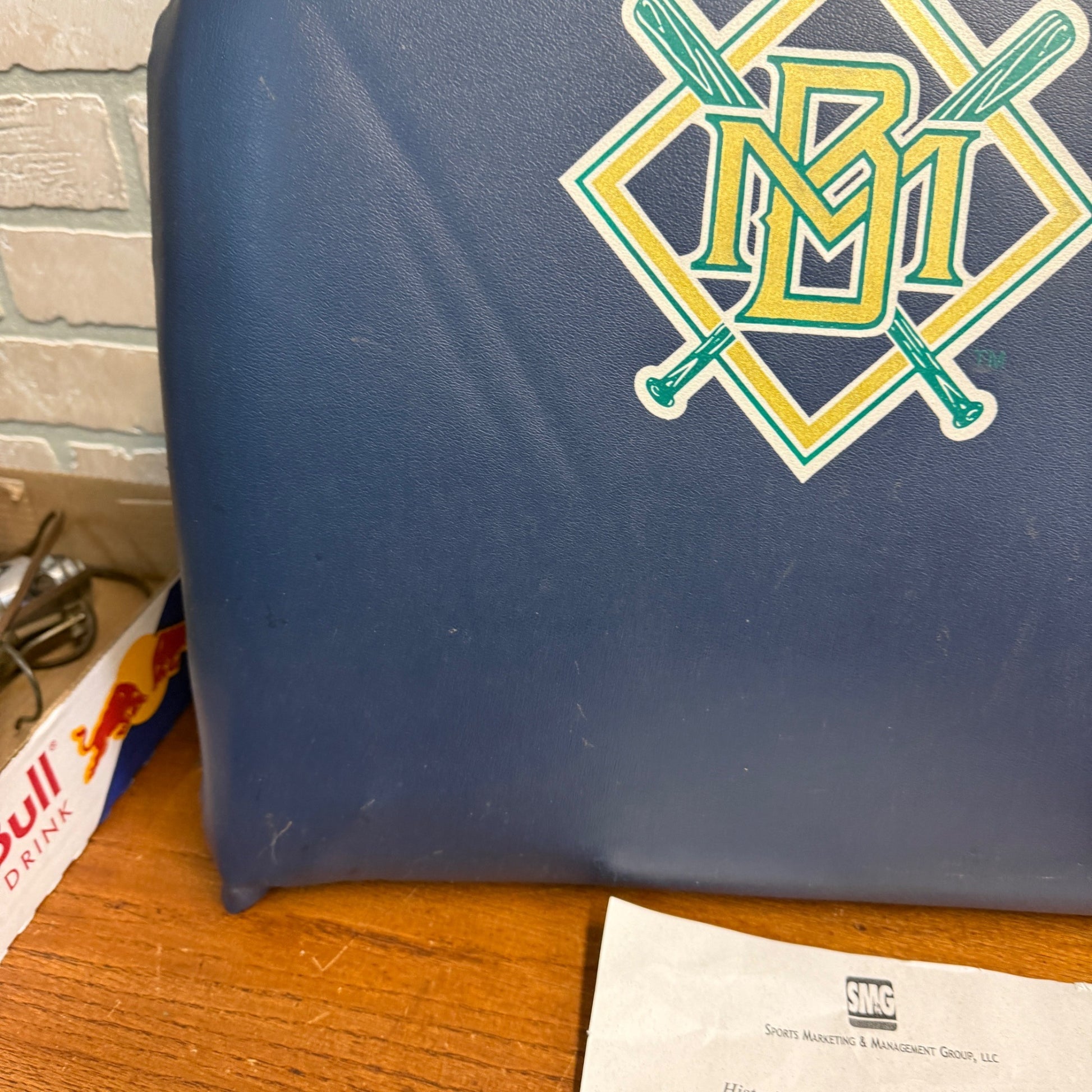 Vintage Milwaukee Brewers County Stadium Original Seat Back Padded Vinyl