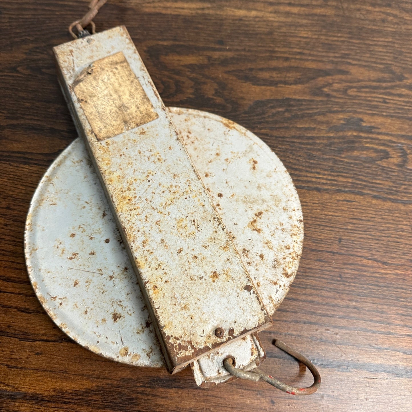 Vintage American Family Hanging Scale Rusty Patina