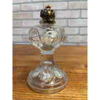 Antique Victorian EAPG Kerosene Oil Lamp 6" King's Crown Bullesye