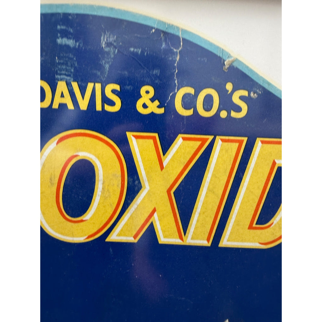 Vintage 1920s Parke Davis Peroxide Drug Store Advertising Sign Medical