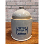 Antique Red Wing Chicken Poultry Drinking Fount Buttermilk Feeder - No Base