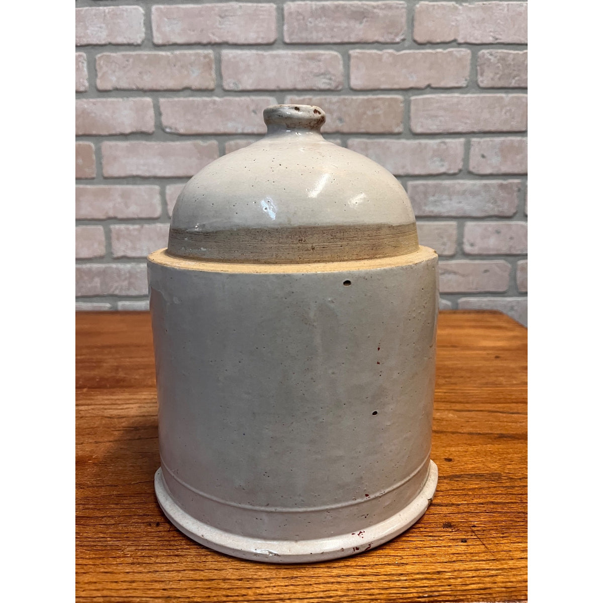 Antique Red Wing Chicken Poultry Drinking Fount Buttermilk Feeder - No Base