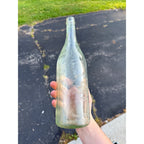 Vintage Bristol Mineral Springs Bottle Chicago Illinois Quart Soda Clear 11.5"