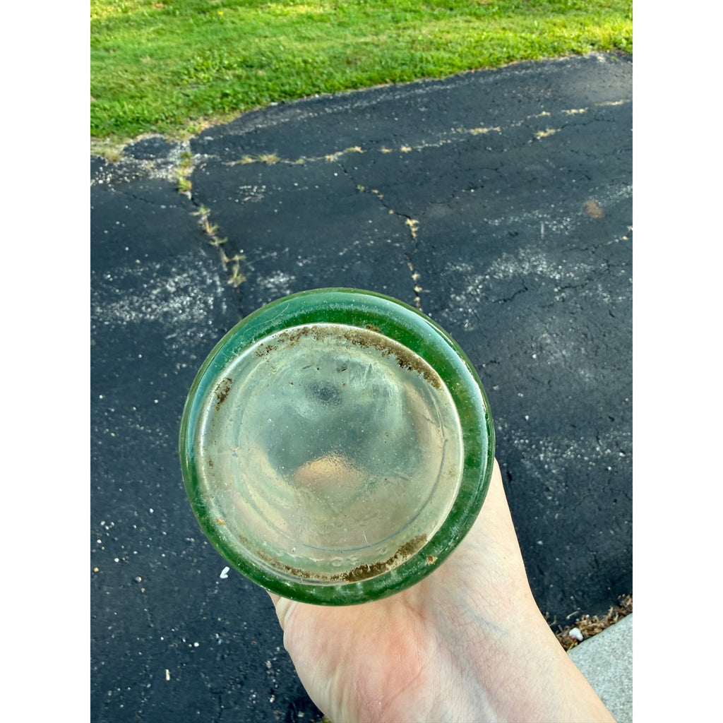Vintage Bristol Mineral Springs Bottle Chicago Illinois Quart Soda Clear 11.5"