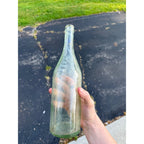 Vintage Bristol Mineral Springs Bottle Chicago Illinois Quart Soda Clear 11.5"