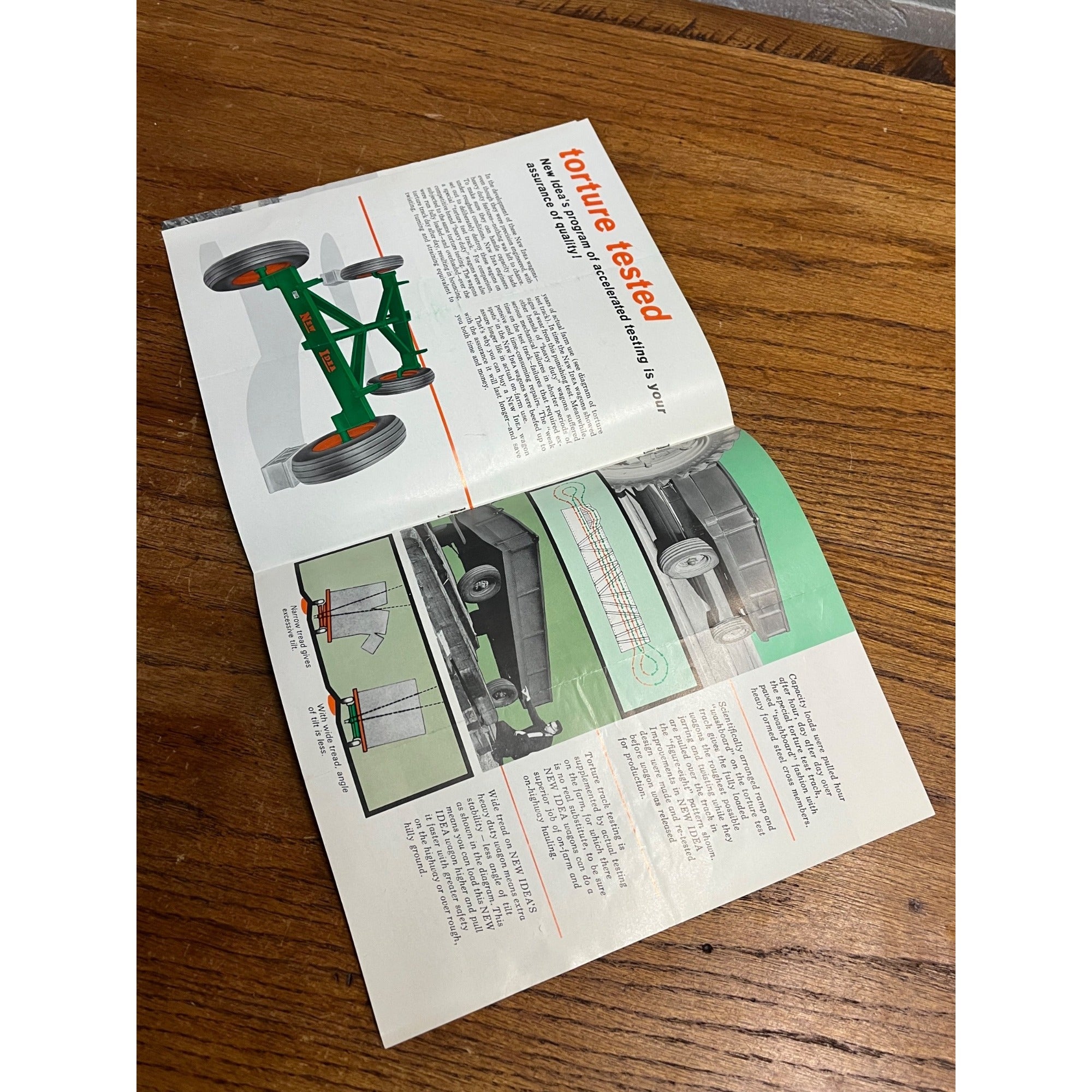 Vintage New Idea Farm Wagons Sales Brochure AVCO Corporation Advertising