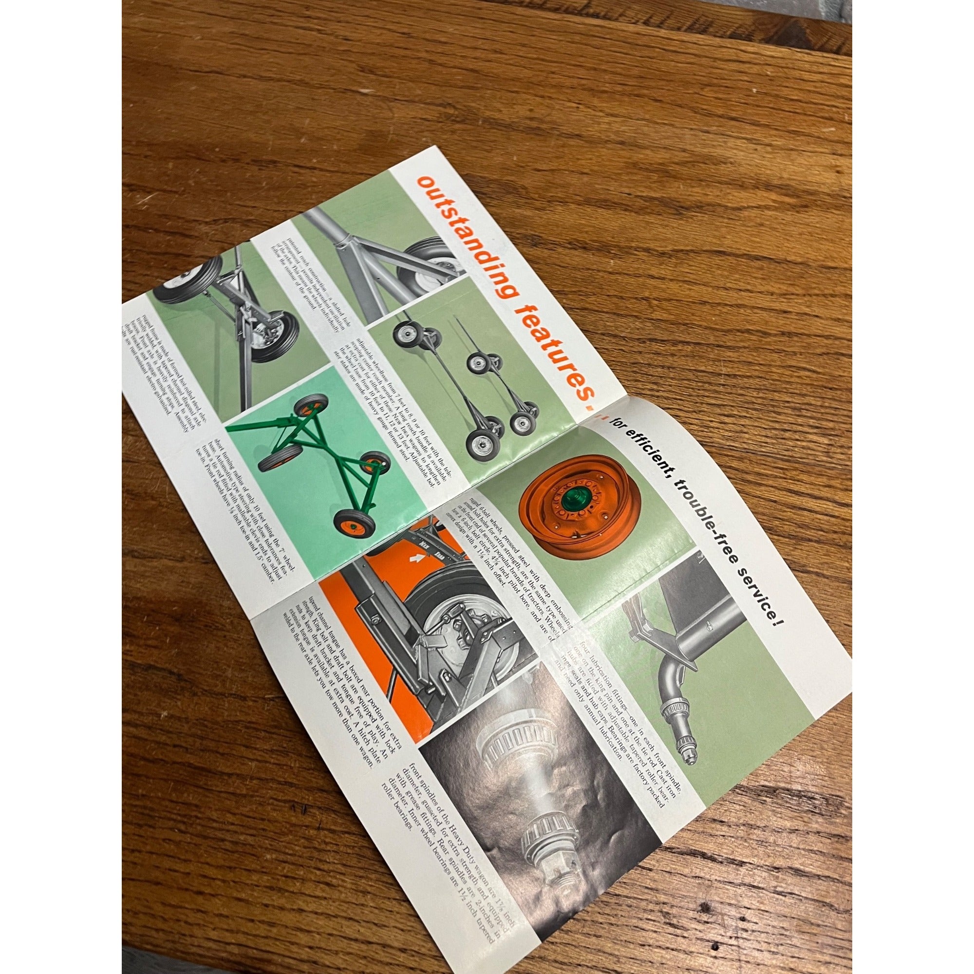 Vintage New Idea Farm Wagons Sales Brochure AVCO Corporation Advertising