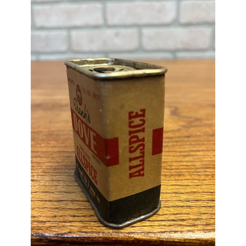 Vintage Frank's Dove Brand Allspice Spice Tin Advertising Can Cincinnati, Ohio