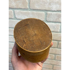 Antique Primitive 19th c. Small Bentwood Pantry Box Oval Shaker Two Finger AAFA