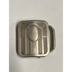 Vintage Kantslip Belt Buckle Nickel Silver Art Deco Ladies Womens 1.25" x 1.5"