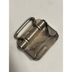 Vintage Kantslip Belt Buckle Nickel Silver Art Deco Ladies Womens 1.25" x 1.5"